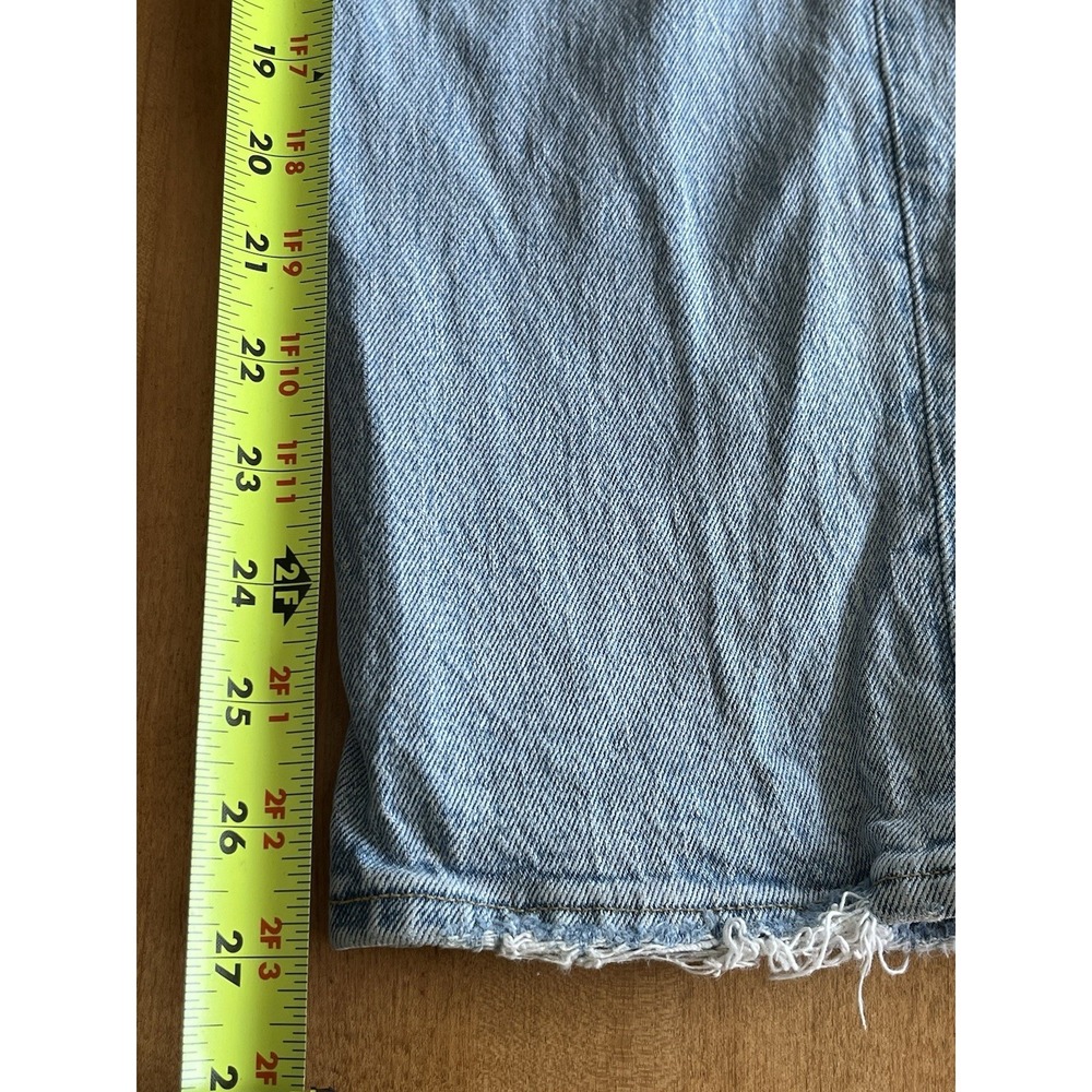 Abercrombie & Fitch Jeans Womens Sz 25 Ultra High Rise 90s Straight Distressed - Picture 8 of 11